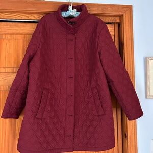 Land End size 1X (16W/18W) quilted Coat